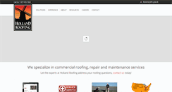 Desktop Screenshot of hollandroofing.com